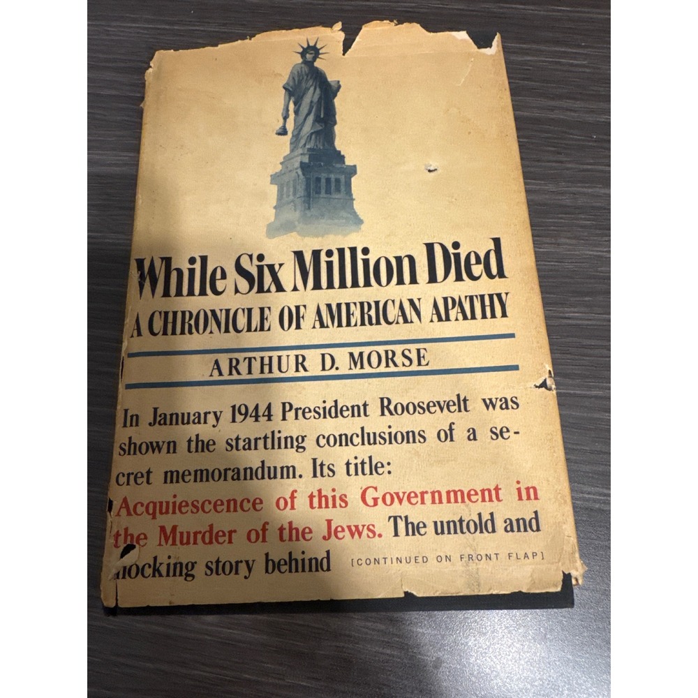 While Six Million Died Arthur D Morse 1968 First Printing Hardcover Dust Jacket
